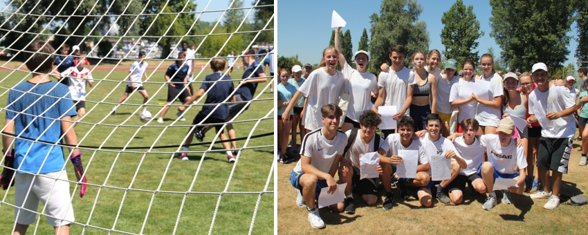 Umkämpfte Spiele bei hitzigen Temperaturen beim Sportfest