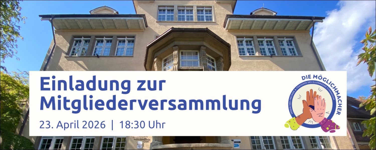 Einladung zur Mitgliederversammlung des Fördervereins