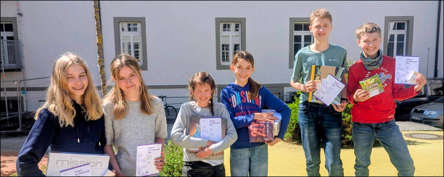Erfolgreiche Teilnahme am Känguru-Wettbewerb der Mathematik